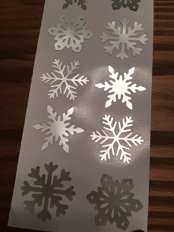 Envelope Seals - Silver Snowflakes