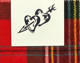 Arrow through the Heart Temporary Tattoo, Valentines Heart, Valentines Day, Free Shiping