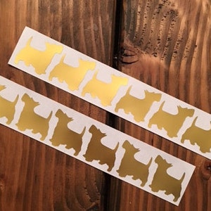 Scottish Terrier Stickers / Scottie Dog Stickers and Decals / Scottish Gift Wrapping / Scottie Dog Envelope Stickers / Scottish Stationary