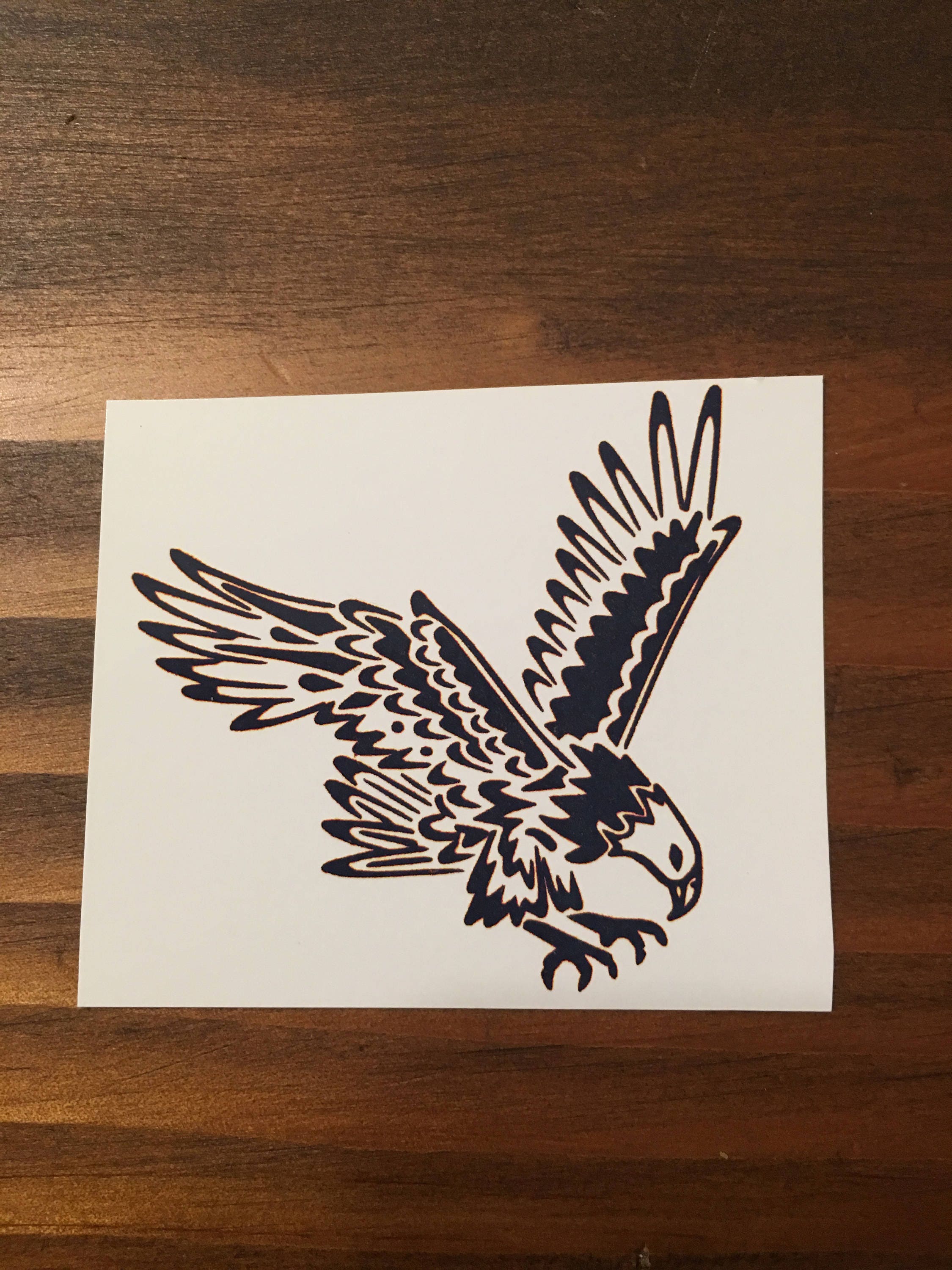 American Eagle / Tribal Eagle Tattoo / Black Bird / Temporary - Etsy Denmark