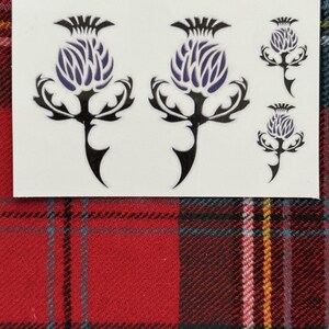 Temporary Tattoo, Celtic Thistle, Tribal Water-Resistant, Miniature Party Favor Tattoo, Custom Sizes, Free Shipping