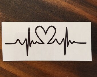 Heartbeat Tattoos Etsy