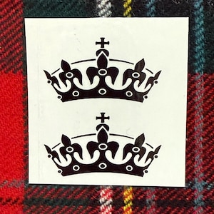 Crown Tiara Temporary Tattoo, Water-Resistant, Party Favor Tattoos, Custom Sizes & Quantities