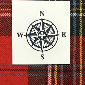 Compass Temporary Tattoo, Nautical/Hiking/Custom Tattoos, Free Shipping