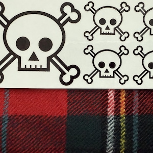 Skull and Crossbones Temporary Tattoo, Halloween Temporary Tattoos, Free Shipping