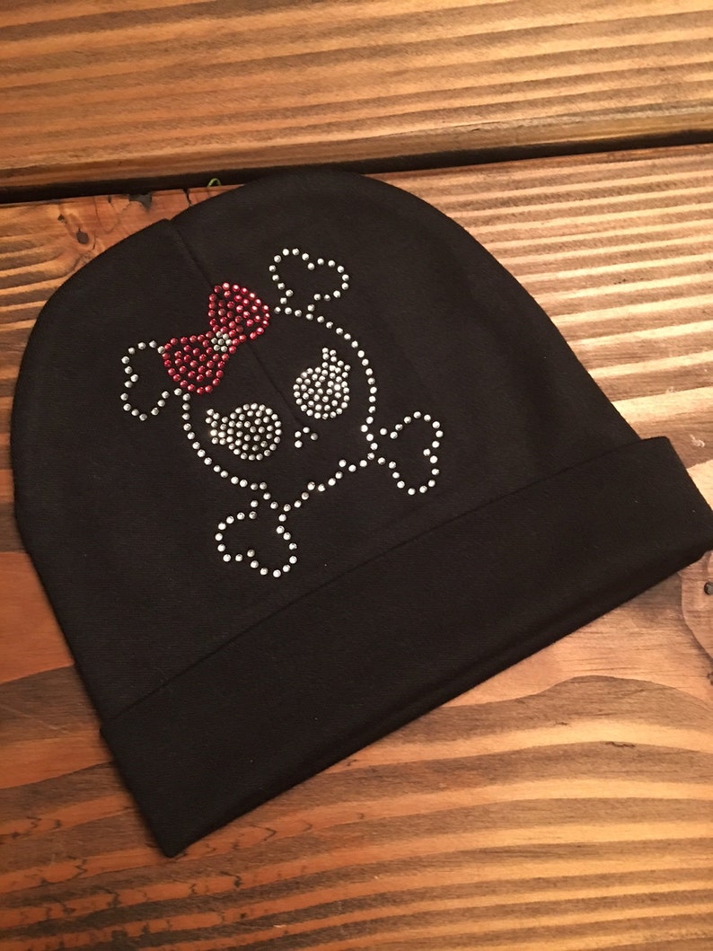 Sugar Skull Hat / Infant Rhinestone Sugar Skull Cap / Baby Etsy Canada