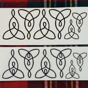 Temporary tattoo Celtic knot, Mother/Daughter/Son, water resistant mini tattoo set black tribal tattoos for family gift Mothers Day