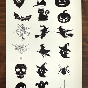 Halloween Temporary Tattoos, Gift & Treat Bag Tattoo /Halloween Party / Free Shipping