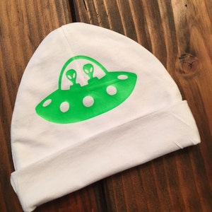 Alien ONESIE® / Roswell Alien Infant Creeper/ TWO piece outfit! / Halloween ONESIE®/ Just Arrived Baby Crawler !!! / Unique Baby Shower Gift image 3