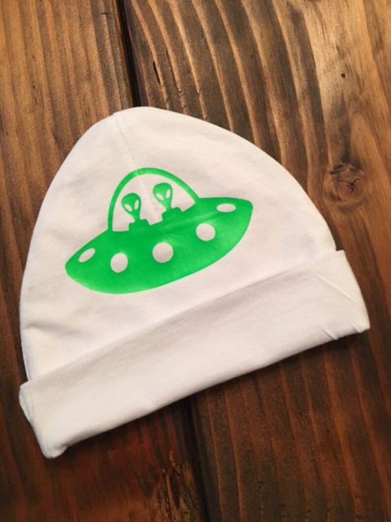 Alien ONESIE® / Roswell Alien Infant Creeper/ TWO piece outfit! / Halloween ONESIE®/ Just Arrived Baby Crawler !!! / Unique Baby Shower Gift image 3
