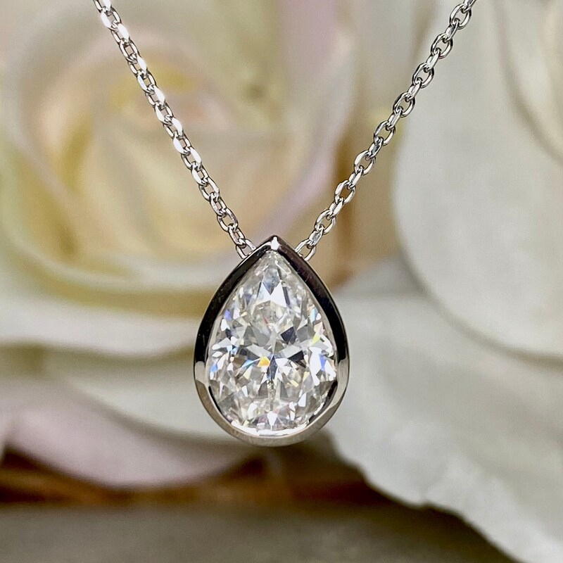 Articulated Teardrop Pearl Pendant main image 0