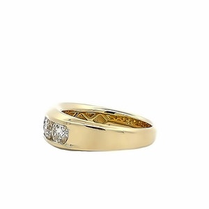 Mens Lab Grown Diamond Ring | 14K Solid Gold 5 Stone Lab Created Mens ...