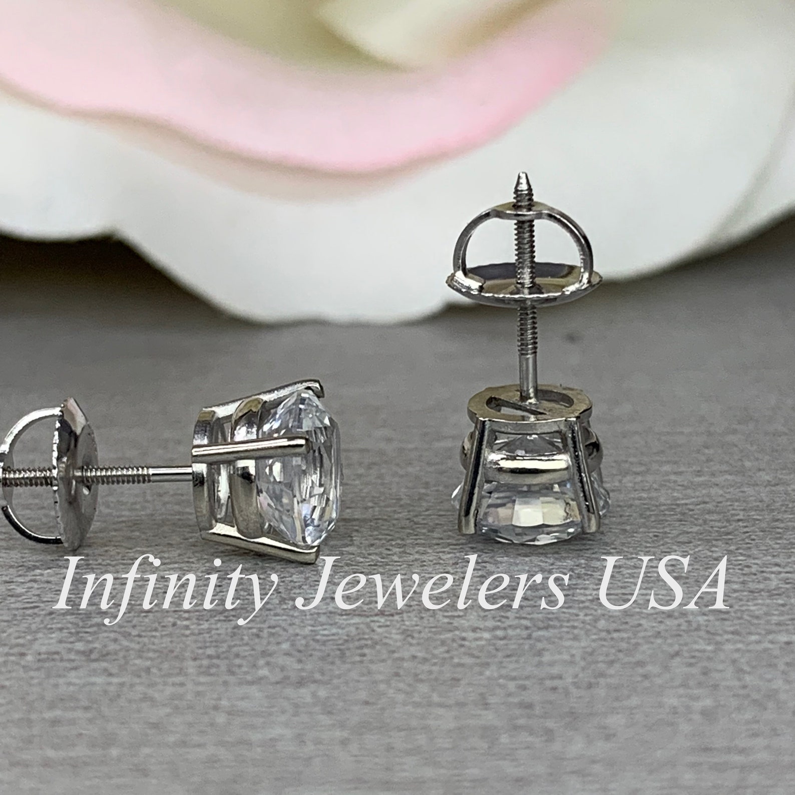 white sapphire stud earrings white sapphire stud earrings