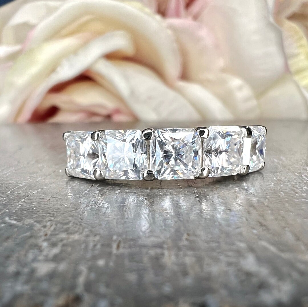 Lab Grown Diamond Stacking Wedding Band, Half Eternity Diamond Matching