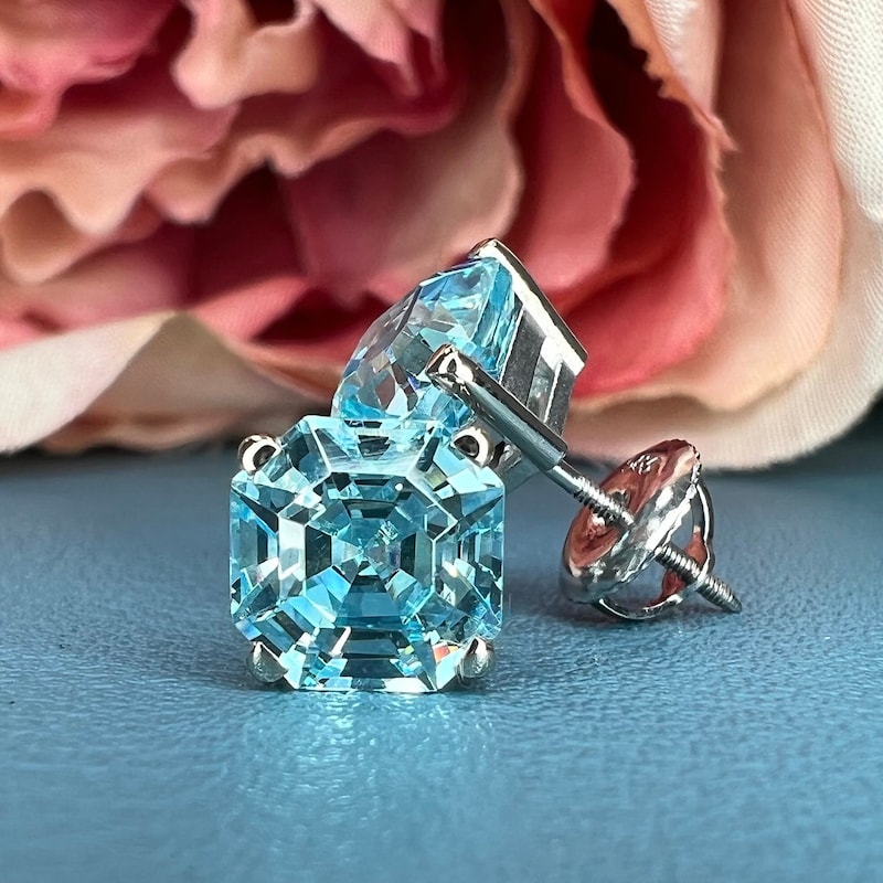 Laguna Stone Stud Aquamarine main image 0