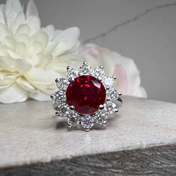 Ruby and moissanite ring deals