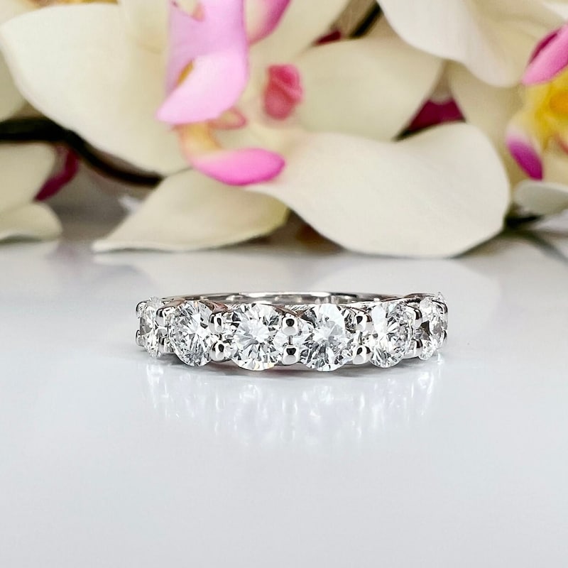 Lab Diamond Wedding Band - Etsy