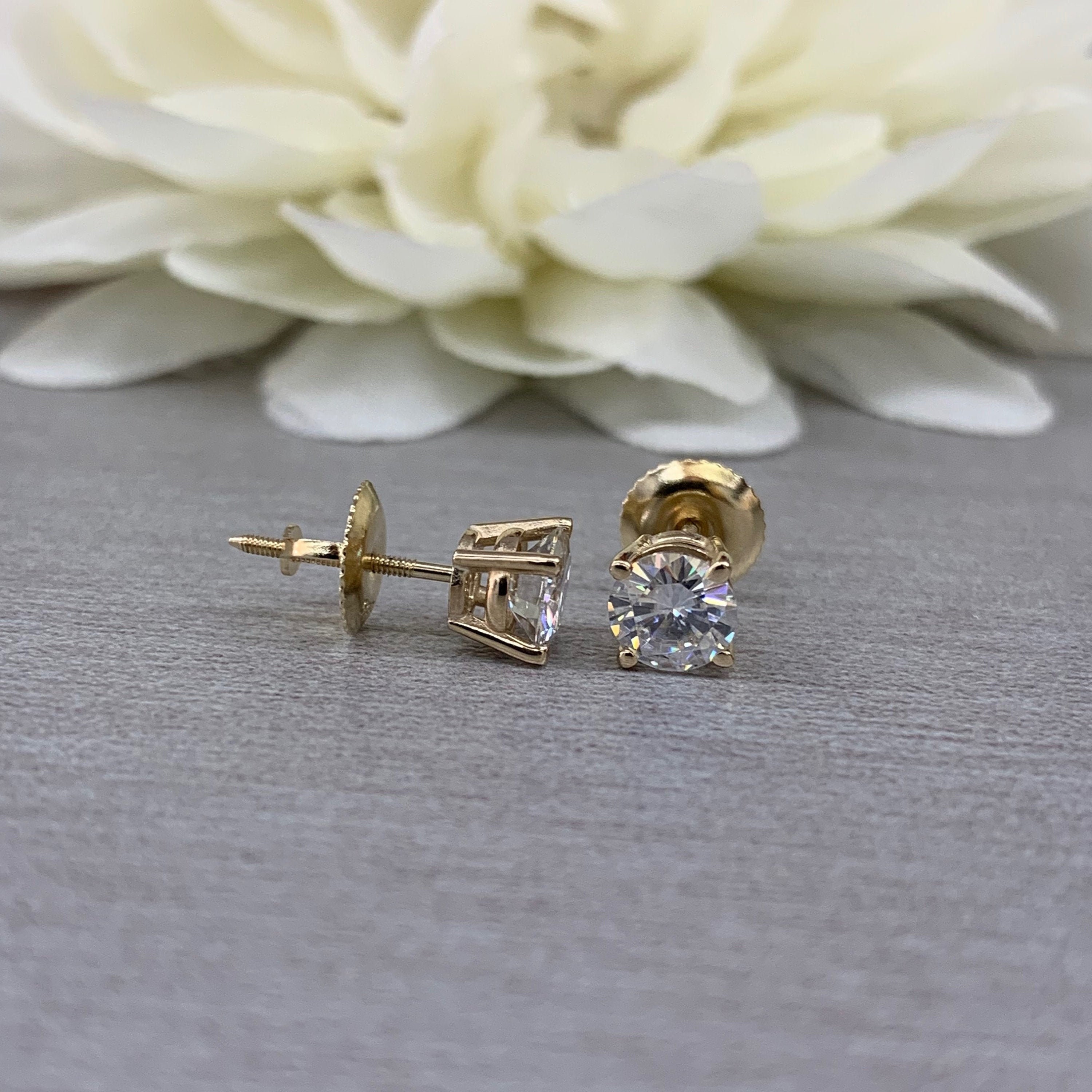 Marquise Moissanite Studs,Dainty Mini Marquise Stud Earrings.14K Solid Gold. Jewellery Earrings Stud Earrings 