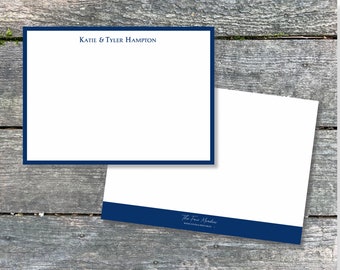 Personalized Stationery for Professional Men or Women Minimalist Note Cards for Couples Thank you notes