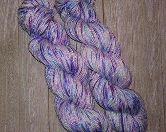 Blueberries and Cream Hand Dyed Yarn