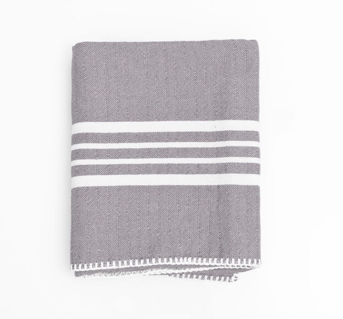 Cotton Turkish Towel Without Fringe/ Peshtemal Without Tassle Etsy