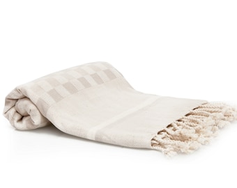 Turkish Bath Towel - Peshtemal Fouta Towel Beach Cover Up Blanket