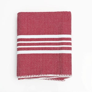 Cotton Turkish Towel without Fringe/ Peshtemal Without Tassle image 10