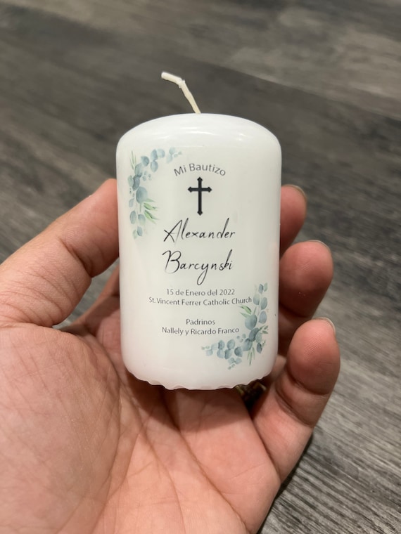 Baptism candle hotsell for boy