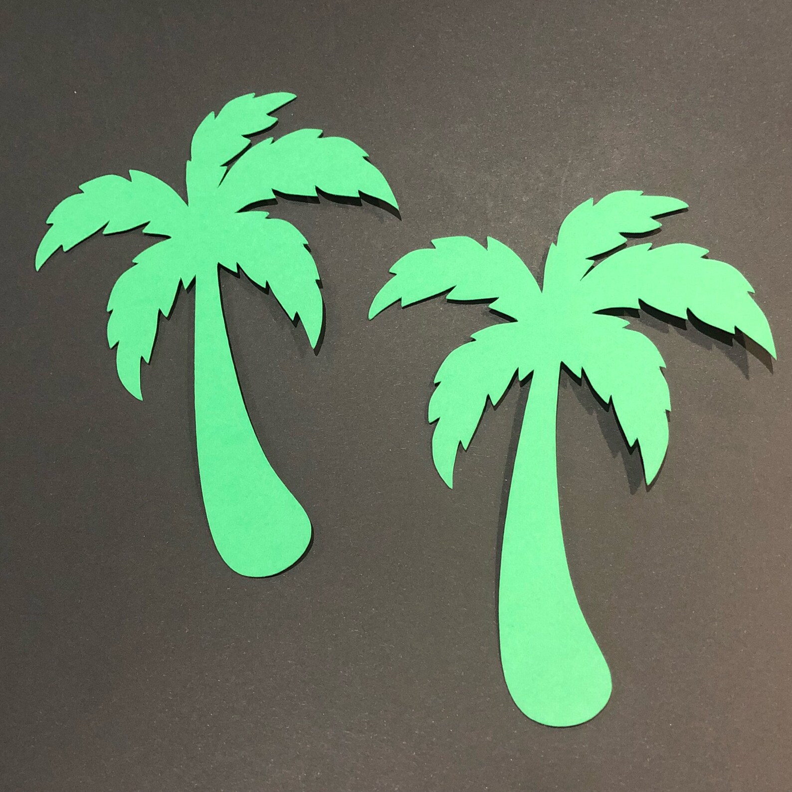Palm Tree 5 inch Cut Outs set of 8 Die Cuts Tropical Etsy