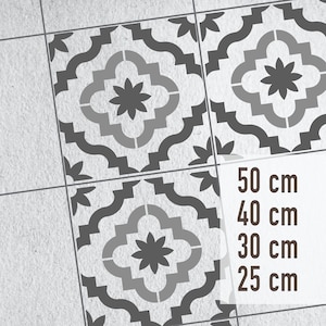 MARRAKESH - Garden Patio Slab Stencil - Concrete Tile Stencil - Floor Stencil for Painting - Floor tile Stencil 50x50 cm 40x40 35x35 30x30