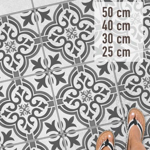 STOCKHOLM - Sjabloon tuinterrasplaat - Stencil betontegel bloem - Sjabloon terrasvloer voor schilderen Vloertegel 50 x 50 cm 40 x 40 cm 30 x 30 cm