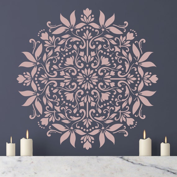 Mandala Large Walls Stencils Painting Furniture Decor Yoga