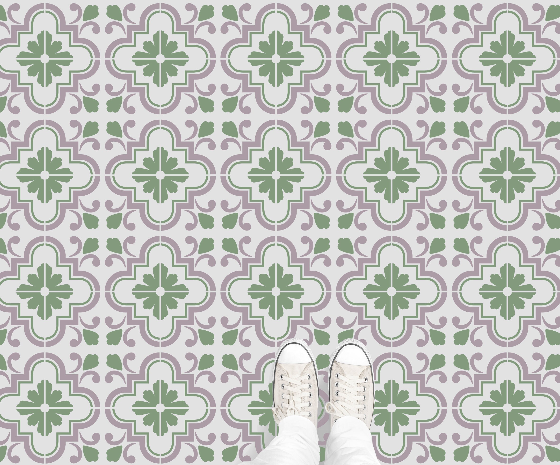 Scandinavian Wall Stencils Kitchen Tile Stencil Floor Tile Etsy