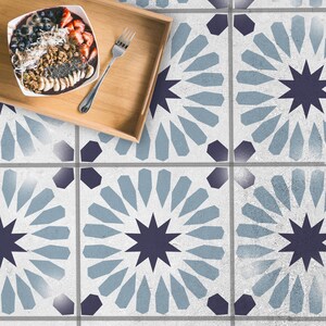 FRIDA - Tuinterrasplaatstencil - Betontegelstencil bloem - Patiovloerstencil voor schilderen - Vloertegelstencil