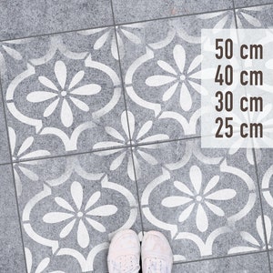 MAROKKO - Patio Garden Slab Stencil for Painting 30x30 cm 40x40 cm 50x50 cm 25x25 cm 18x18 cm - Floor tile Stencil - Concrete Tile Stencil