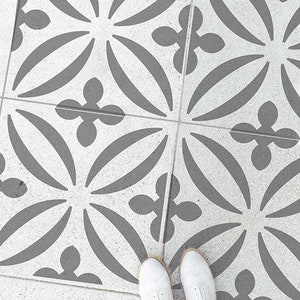 GÖTEBORG 2 - Garden Patio Slab Stencil - Concrete Tile Flower - Floor tile Stencil - Beton Slab stencil - 20x20, 25x25, 30x30 cm, 40x40 cm