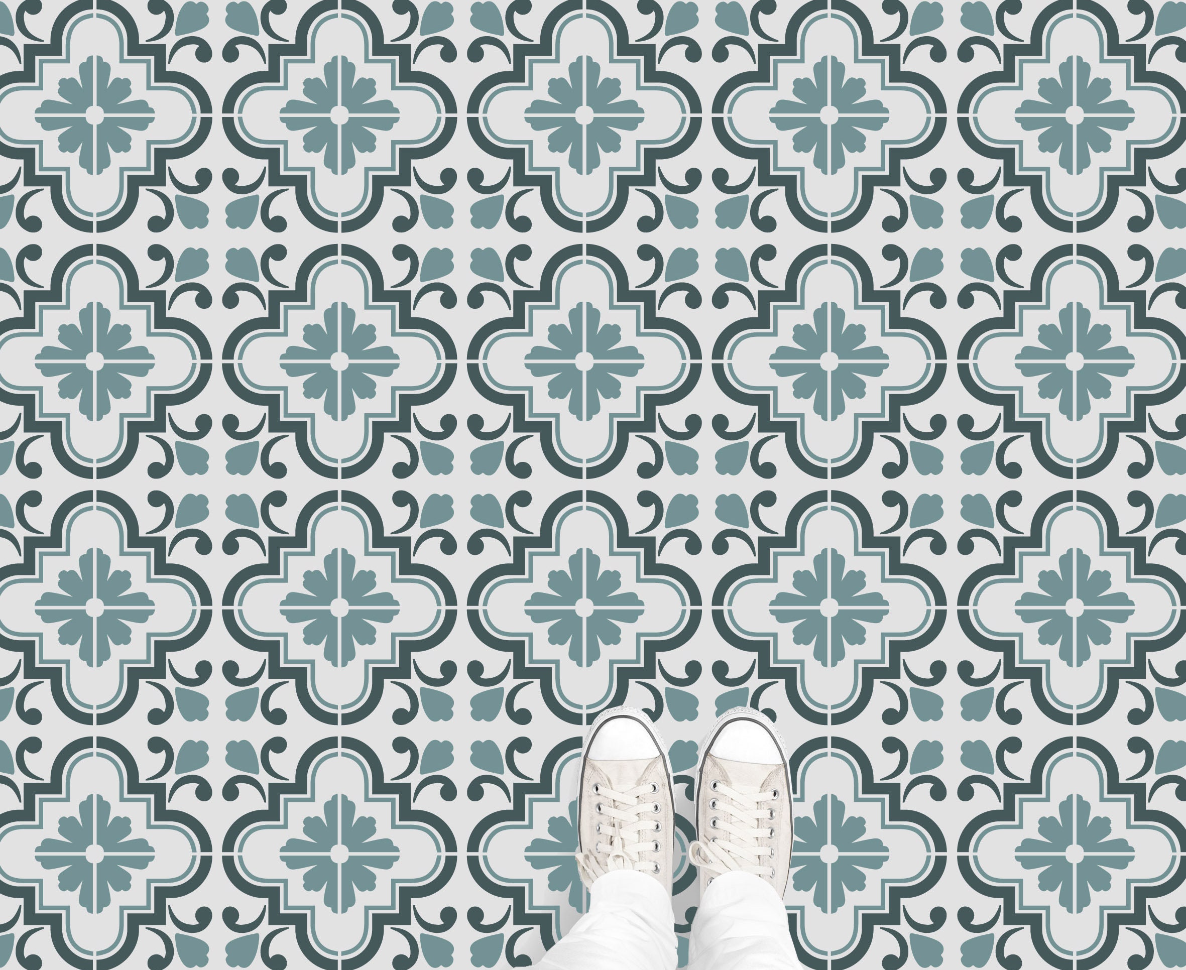 Scandinavian Wall Stencils Kitchen Tile Stencil Floor Tile Etsy