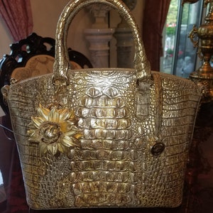 Brahmin Duxbury Satchel Chamber BRAHMIN Colorful Crocodile Embossed Satchel main image 2
