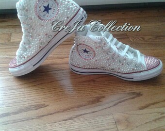 Kinder Custom Converse Mädchen Perle Converse Kinder Perle Kinder Custom Converse Mädchen Perle Converse Kinder Perle