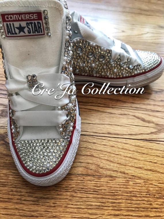 wedding bling converse