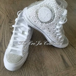 bling wedding converse