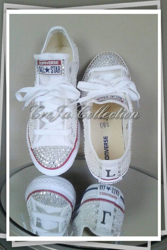 Pearl Converse, Wedding Converse, Wedding Shoes, Bridal Pearl Converse, Wedding Converse, Wedding Shoes, Bridal