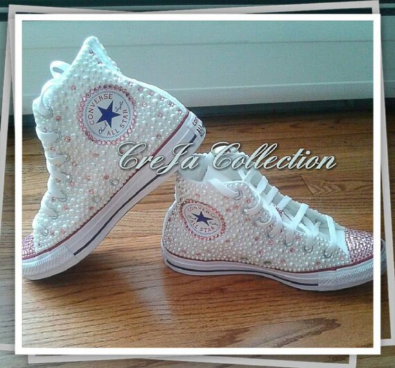 custom pink converse