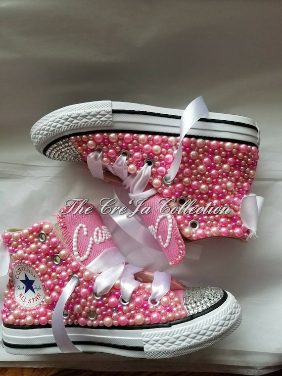 KIDS Rosa Converse, Kinder rosa High Top Chucks, Kinder Perle Chucks, KIDS Perle Converse, KIDS Bling Converse KIDS Rosa Converse, Kinder rosa High Top Chucks, Kinder Perle Chucks, KIDS Perle Converse, KIDS Bling Converse