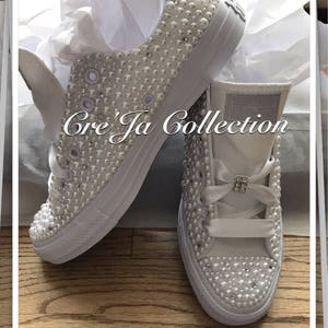 bling converse for wedding