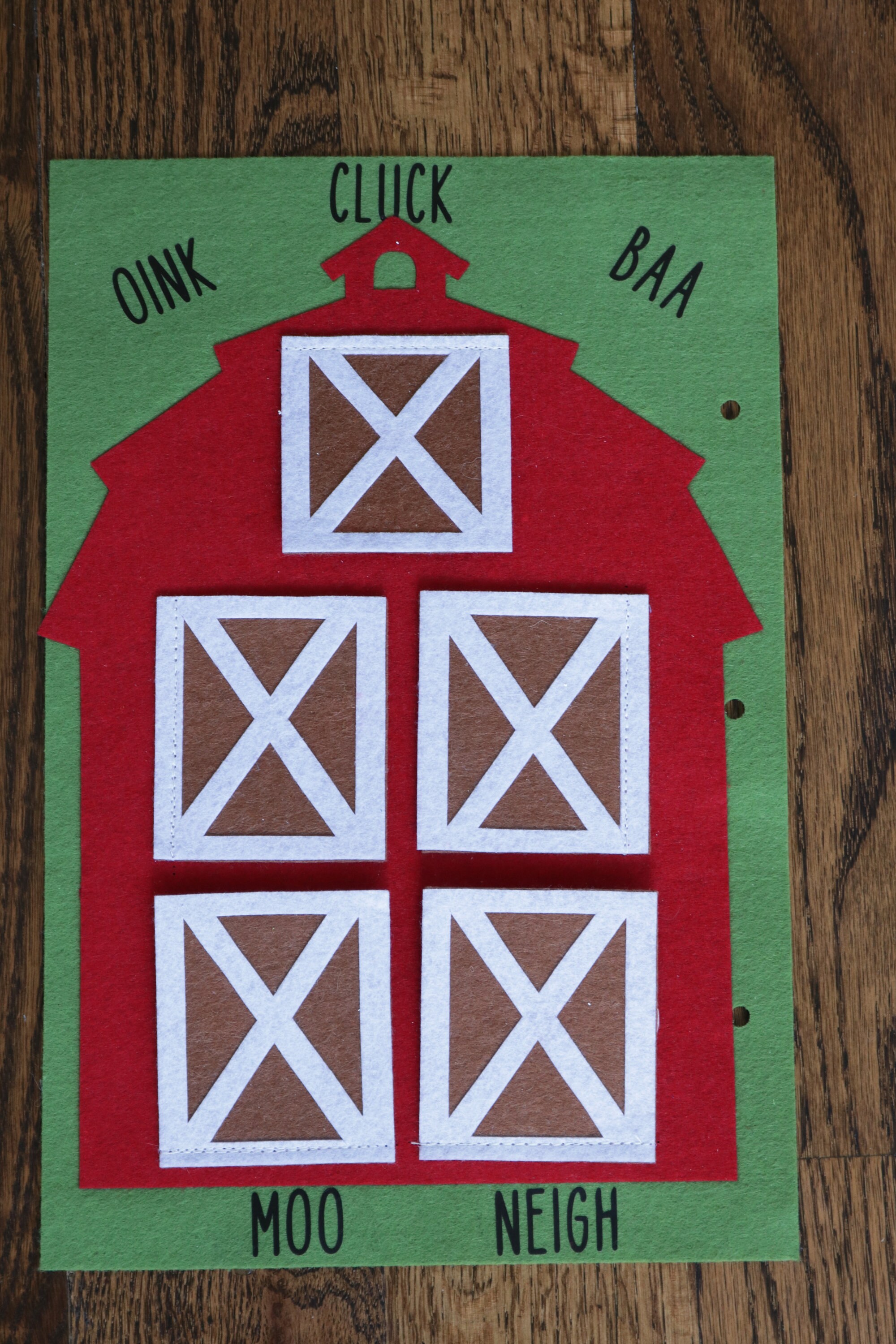 Peekaboo Barn Quiet Book Busy Book Indivudal Pages Etsy