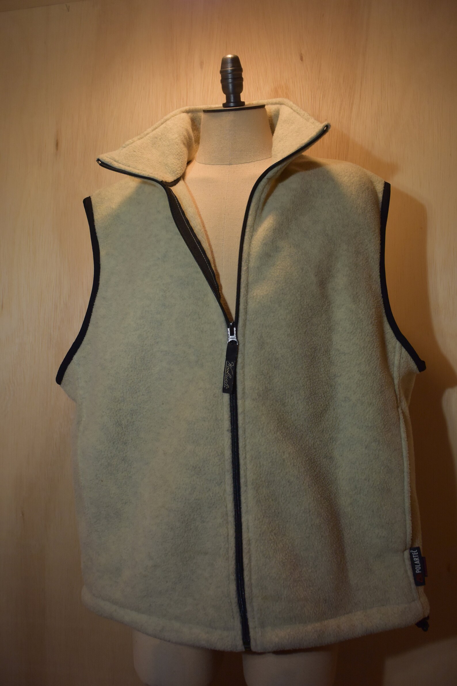 Woolrich Men's Cream Heather Fleece Vest Size M Etsy