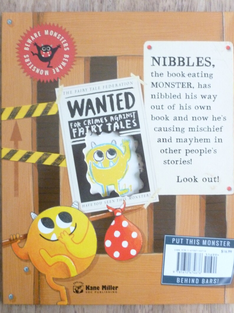 Nibbles the Book Monster by Usborne Books. Hardcover. BRAND NEW Etsy