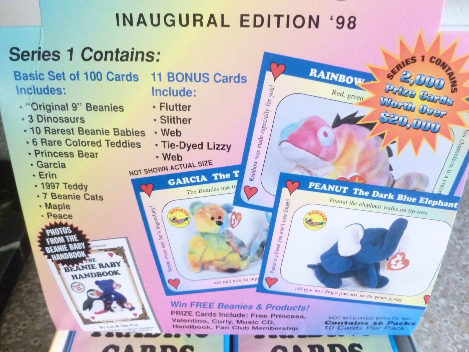Beanie Baby Trading Cards First Edition 1998 Unopened Packs 2 Packs per