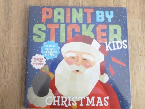 Paint by Sticker Kids: Christmas: Create 10 Pictures One Sticker at a Time!  Includes Glitter Stickers (Paperback)